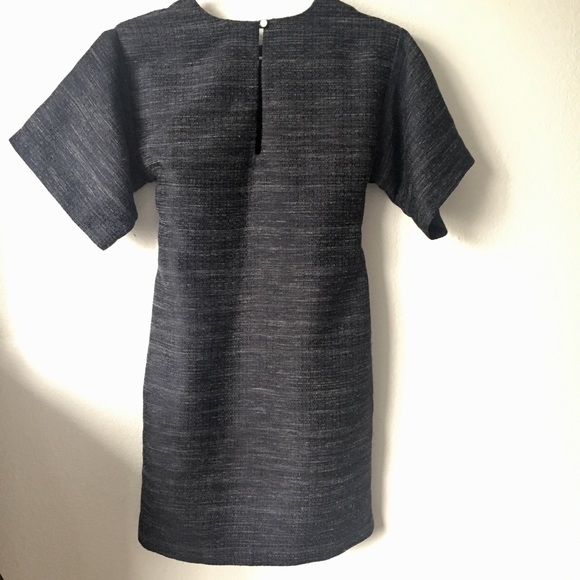 ASOS Tie Front Woven Textured Mini Dress - Picture 4 of 8